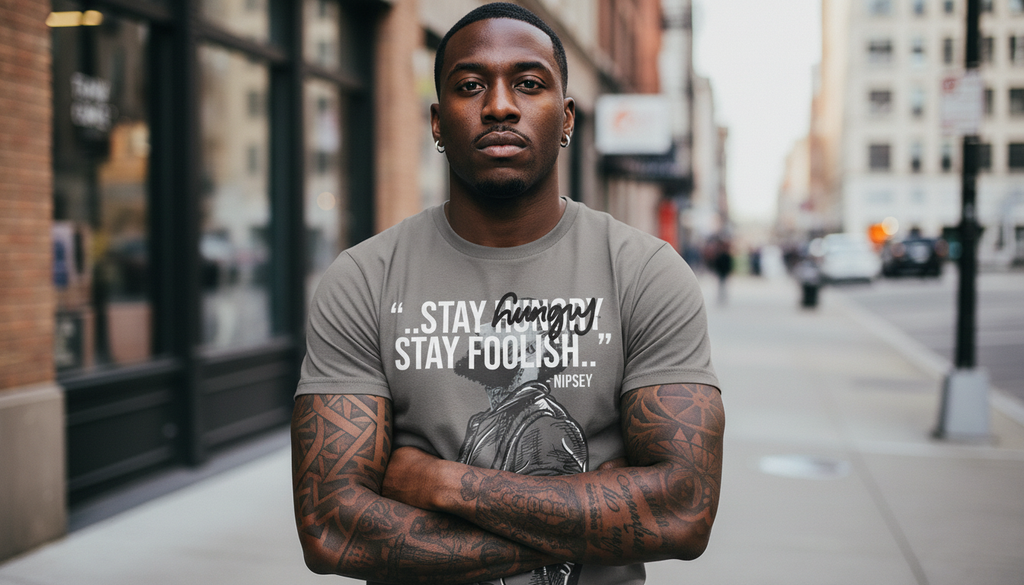 Hungry™ “Stay Hungry Stay Foolish” Motivational Quote Tee – Premium Unisex
