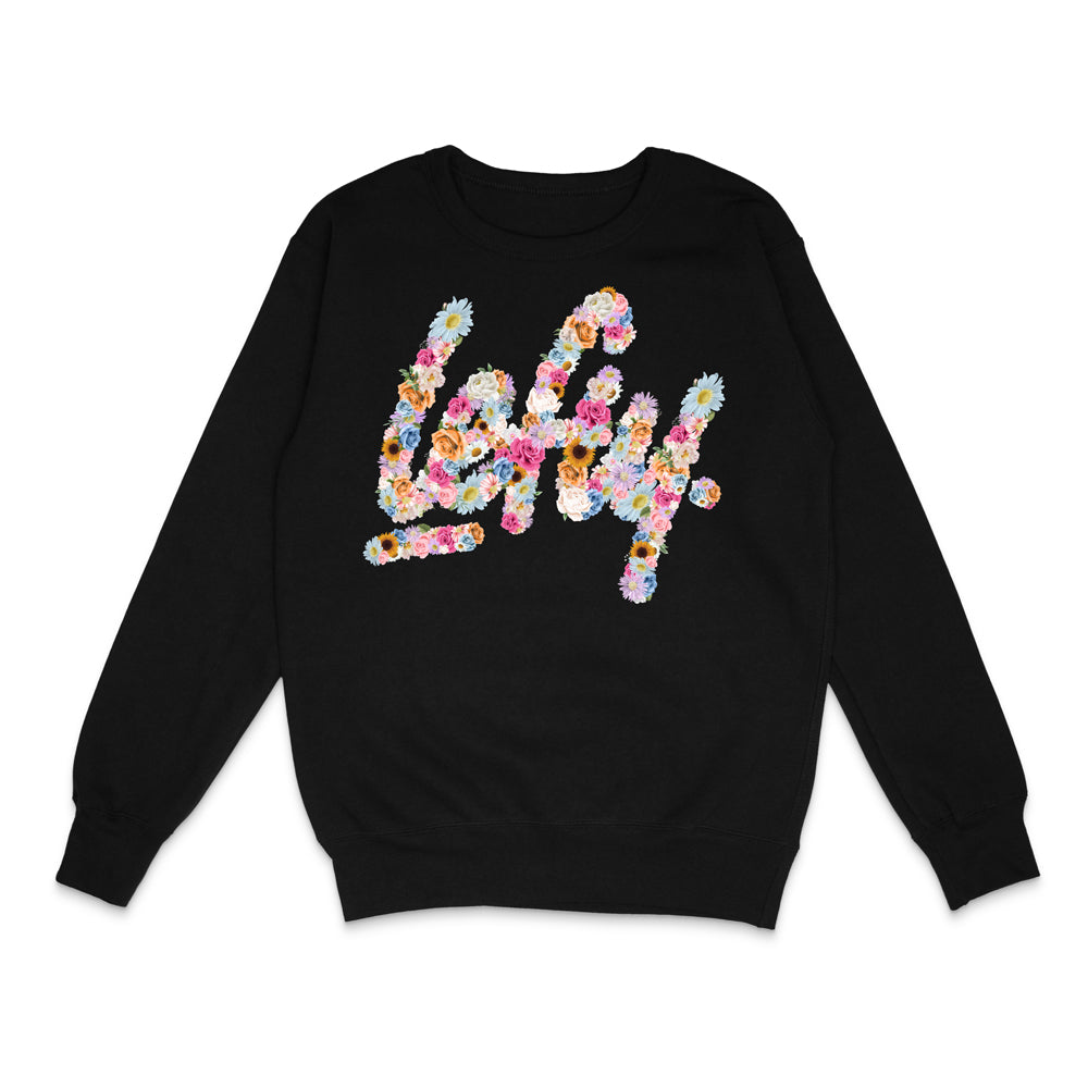 Lefty™ Floral Script Crewneck Sweatshirt – Premium Unisex
